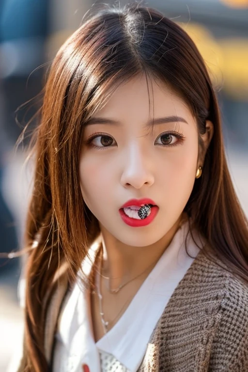 (Highest Resolution, clear_Image 1.2) 、(Beautiful girl with golden ratio face)、(15-year-old girl)、(Very lively eyes、wolf eyes 1.2)、wonderful, Tabletop, Attention to detail, Lip gloss、(((Twin-tailed rabbit style)))、Tongue sticking out wide、Very beautiful girl、 alone, Beautiful girl like a model、(Long sleeve sailor suit、Very fine pleated scarf, Beautiful and exquisite, Attention to detail nose,((((Licking tongue)))、Top quality photo masterpiece、Incredible photo realism、Surrealist female portraits by David Hockney and Alphonse Mucha,(((Looking into the camera)))、((((Serious Eyes)))、(((Add highlights to the eyes)))、(((Looking into the camera)))、幸せそうにsmile,Perfect Makeup,smile,(14-year-old girl)、(Very lively eyes、wolf eyes 1.2)、