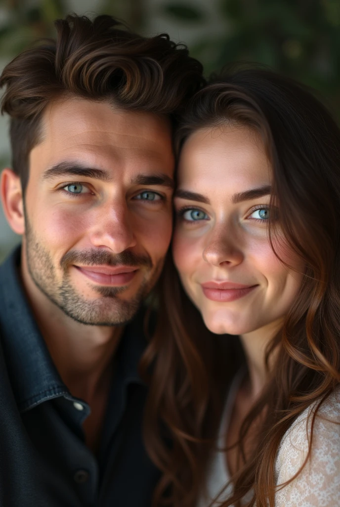(((zoom out, son and father sitting on a couch))), ((handsome 35 year old desirable caucasian man with distinguished features, blue shirt, light brown medium length hair, cropped sides, clean shaved face, intriguing green eyes, athletic build, seductive smile with happy expression)), ((handsome 65 year old gentleman with distinguished features, neat gray hair, brown eyes, polo shirt, gentle smile)), detailed depiction of facial features, perfectly symmetrical face, bright indoor lighting masterfully accentuates their excellent features