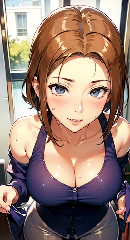A mom,European 40 year old milfs with blonde and brown hair, best quality:1.4), (Ultra-high resolution:1.2), (8K, RAW 照