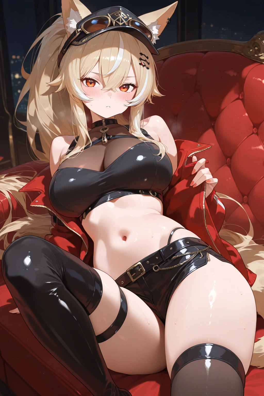 1girl, PowerV2, long hair, blonde hair, (red horns:1.1), (cross-shaped pupils:1.3), symbol-shapedpupils, yellow eyes, sharp teeth, 
BREAK view from behind,
BREAK indoors, office, (((large naked breasts with nipples))), ((beautiful breasts and vagina)), ((perfect vagina and breasts)),
BREAK (masterpiece:1.2), best quality, high resolution, unity 8k wallpaper, (illustration:0.8), (beautiful detailed eyes:1.6), extremely detailed face, perfect lighting, extremely detailed CG, (perfect hands, perfect anatomy),