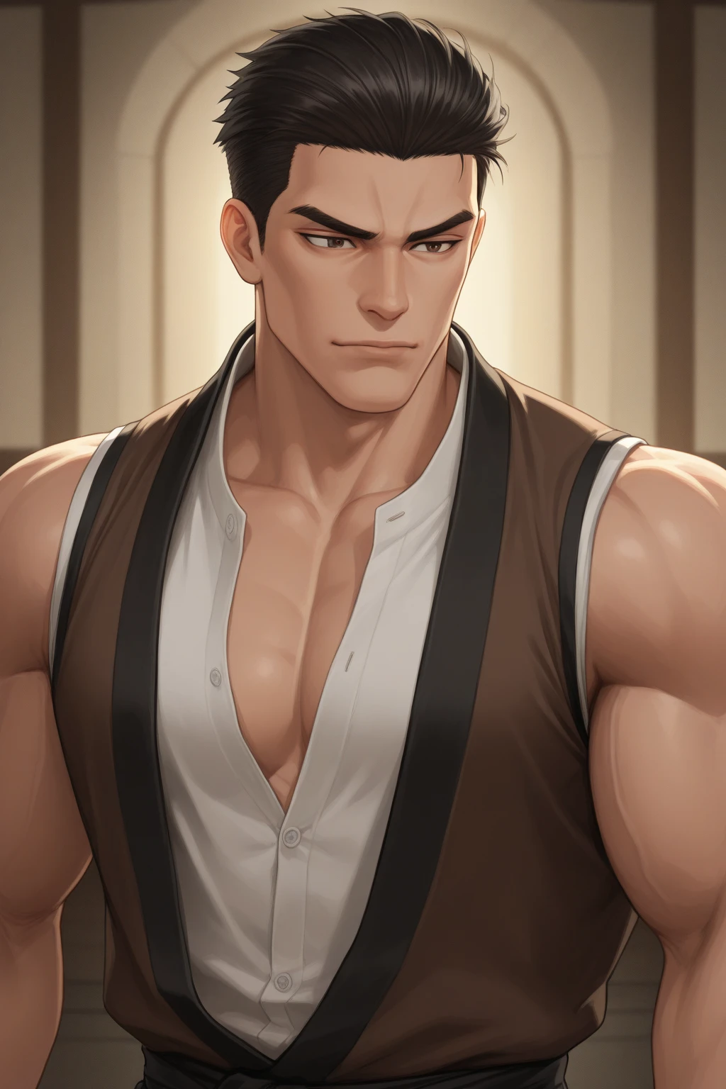 a very clearly tracy tranced mindcontrolled brainwahed young man vulnerable open easily moulded manipulated influenced looking all of itmuscular super stackedbrawny18- 19 to 20 Image of a reallike very handsome almost photolike photoreal very muscular stocky brawny18/19 to 20 something guy, bokeh but natural fair dark almost brownishblondish haired feel look darker olive like kinda light brown bronzed tanned skin more classical looking features" classical greek look darker skin color and tone darker eyes want it to be a unique very very classical look more exotic like a modern dayHERCULES MODERN made flesh ligght fair chest hair kinda slanting tilted eyes very good strong dna and genes, soft focus, bokeh, warm color grading, vibrant color grading, pastel color grading, bright color grading, close-up portrait but not too dark for a typical lookmaybe just az hint of middle east in looks features too more buffed builr bigger musclar and art made flesh he will follow obey serve loyally he will help others do likewisea very big guy show how brainwashed lost obedienr he is supertancing brainwashing NOW