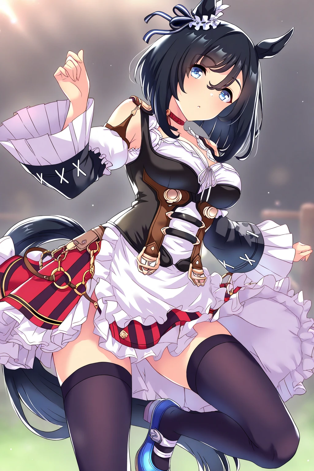 (Dark hair),(Curly hair with a lot of fluff:1.4),(Long, curly hair:1.3),(With bangs),(Blue eyes:1.25),Slight red tide,(Beautiful breasts spilling out of clothes:1.3),(Her eyes are sparkling:1.2),(Eye size:1.7),(gloves:1.5),(messy and messy hair:1.2),(voluminous clothes with cute designs:1.4),(active movement:1.4),(place々Idol clothes with lace:1.3),(Asymmetrical skirt:1.25),(laughing out loud:1.1),(I'm glad to drool:1.25),(A space full of flowers:1.25),(Accessories shaped like flowers or colored tape:1.3),(Perspective from behind:1.35),(Buttocks close-up:1.45),(キラキラ輝く華やかな雰囲気の場place),(warm winter coat:1.3),(muffler:1.3),(bouquet in the valley:1.35),(Breasts swaying up and down:1.45),(Rampaging:1.4),(NSFW:1.25),(squat with spreading leg:1.3),(stick out your butt:1.4)