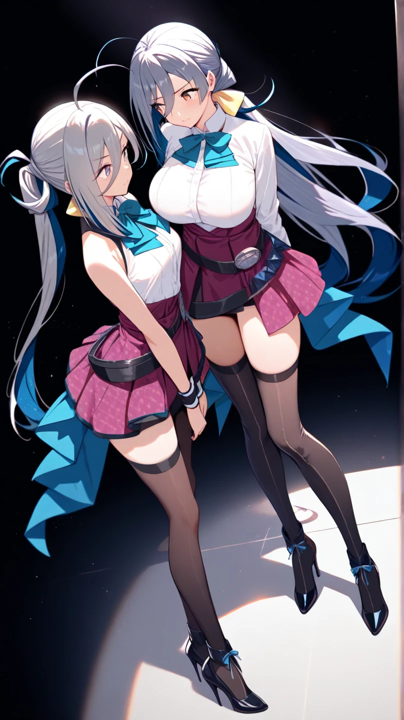 Highest quality, Super detailed, (Ultra-high resolution,8k), Ultra-high definition 4K, (Perfect Anatomy, Anatomically correct), ((5 cute idol groups)), (Women&#39;s dress with detailed floral print), (Beautiful Eyes), (Detailed eyes), (High-quality facial beauty), (Profile video bonus), (Photorealistic), (Big Breasts), Soft Skin, Glowing Skin, Bright lighting, ((High Jump)), (cute), colorful, Goddess-like beauty