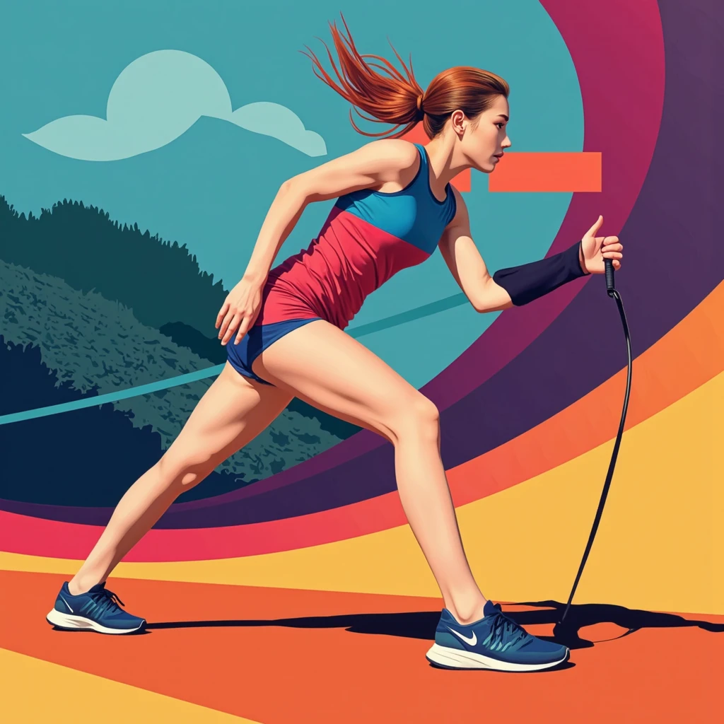 (( a black and white and red watercolor art: 1.5)) a watercolor portrait of woman throwing javelin in the Olympics, a woman, dynamic hair color, dynamic hair style, (most beautiful face: 1.3), (ultra detailed face: 1.4), ((throwing javelin: 1.5)),   ((wearing athletic shirt, pants and sneakers: 1.2)), ibrant, Ultra-high resolution, High Contrast, (masterpiece:1.5), highest quality, Best aesthetics), best details, best quality, highres, 16k, [ultra detailed], masterpiece, best quality, (extremely detailed), Cinematic Hollywood Film,