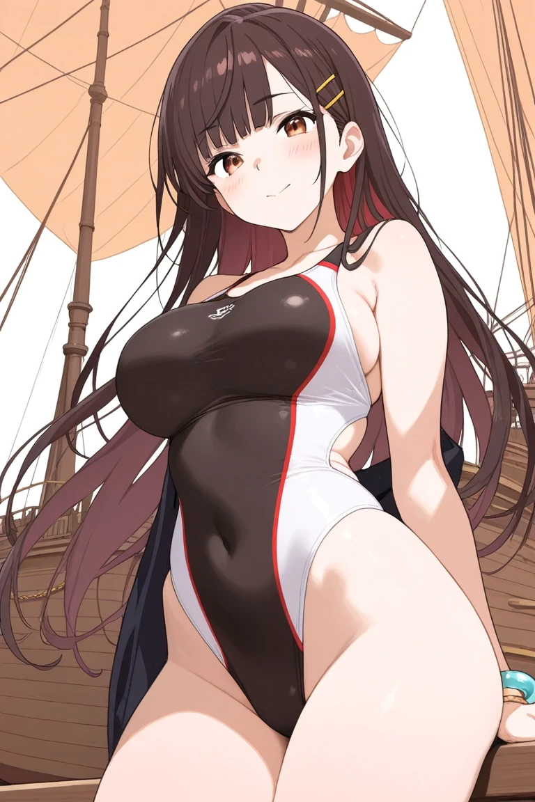 4k HD,perfect,Exquisite,girl,long black hair,Swimsuit,Small Breasts,full body portrait,((Rope restraint, arms behind the back, hands behind the back, rope restraint, hand restraint, rope restraint, feet rope restraint, groin on the beach, slim figure collar))