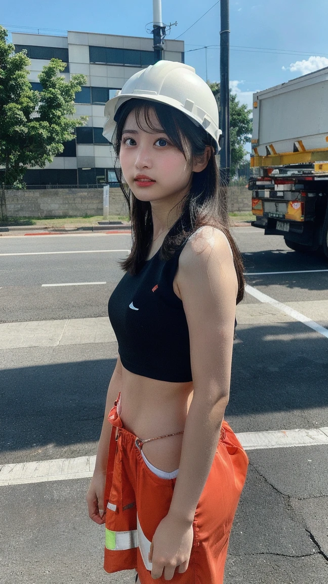 camouflage uniform、fullnude、barechested、Illuminated by the setting sun、at the sunset、Orange sunset、Mole、Sad face、Rough skin、acne switching body、crawl forward、Military Personnel、camouflage uniform、female pervert、hotpants、A dark-haired、jungles、Cuffedで拘束されている、Cuffed