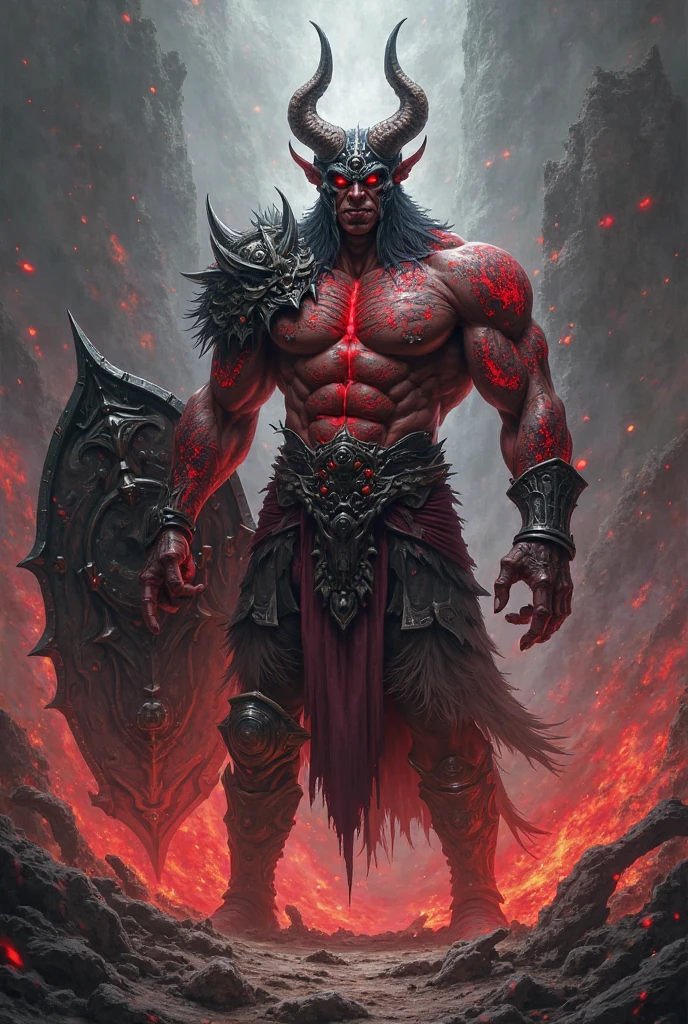 1male, solo, 1boy, Angron, butchers nails, dreaded hair, dreads, full body, khorne, Khorne_World, berzerker, red armor, faceless, demon berserker, chaos marine, hyper detailed, angry, clawed hands, blood on clothes, blood on helmet, fangs, stout limbs, big demon wings, bat wings, devil wings, flying, skulls, chains, spikes, skull pauldron, torn clothes, brass trimming, chaos, warhammer fantasy art, white background