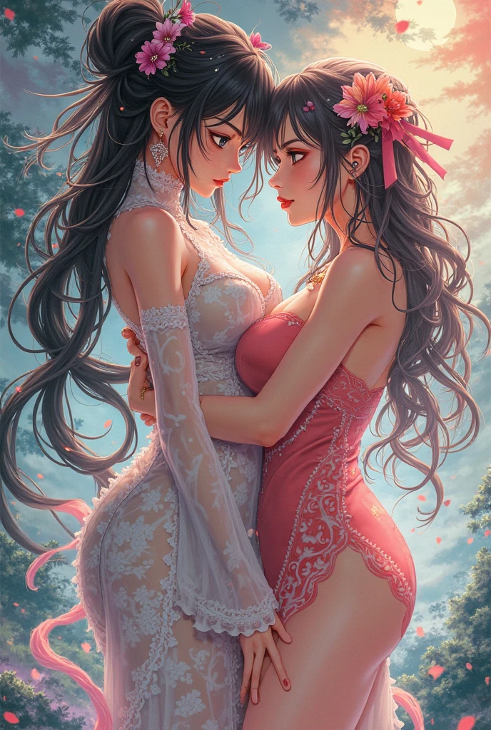 (highest quality、masterpiece、very high resolution、ultra high resolution.High resolution detail 1.5)、(A woman with perfect and ultimate beauty:18-year-old:beautiful body、beautiful face、beautiful hair)、(Beautiful breasts with a slender body shape:F cup,best hair texture,best skin texture 1.5)、((elegant bikini,bikini swimwear)),realistic portrait、Realistic textured skin and、bright smile、Hair flutters under the influence of the wind、Open-air bath with beautiful cherry blossoms、Mysterious hot springs、beautiful scenery、(exact details、detailed images、accurate image、Perfect Image 1.5)、beautiful anime woman, beautiful art style, anime character、Overall image、detailed images、accurate anatomy、Image without defects、natural soft light、beautiful images、非常にdetailed images、(Best Shot 1.2)