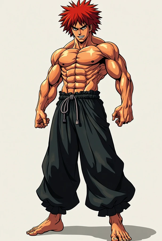 Garou(1), male_character, detailed_face, handsome, no more characters, male character, martial artist body, anatomical proportions, white-gray hair, spiky hair, yellow eyes, rising hair, gray eyebrows, black pants, slip-on shoes, winter forrest, snow scene, perfect anatomy, detailed and dynamic lighting, visual harmony, epic scenery, (anime, comic, videogame:1.37 ),extremely detailed CG unity 4k wallpaper, spectacular lighting, sketch, best quality, amazing quality, very aesthetic. 