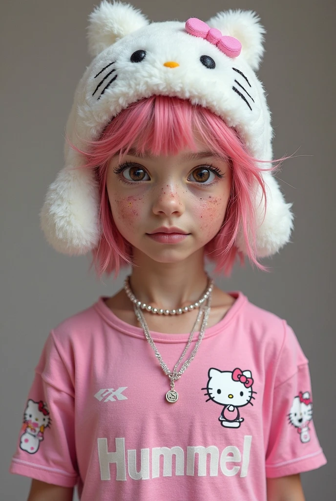 BLONDE CHILD GIRL 12 YEARS OLD, na jaqueta rosa segurando um bolo rosa com cobertura rosa, alexa grace, menina cor-de-rosa, wearing pink hair bow, menina doce, katelynn mini estilo bonito, inspirado em Lucia Peka, rosto rosa brilhante, onze de stranger things, cara rosa, menina rosa bonita, menina jovem e bonito, inspirado em Sophia Beale, Poarch bonito