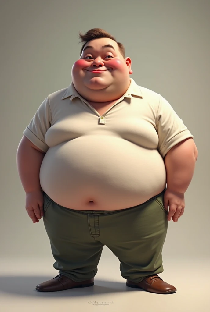 Create a person who is 165 tall and weighs 70 kilos. A little fat, a little