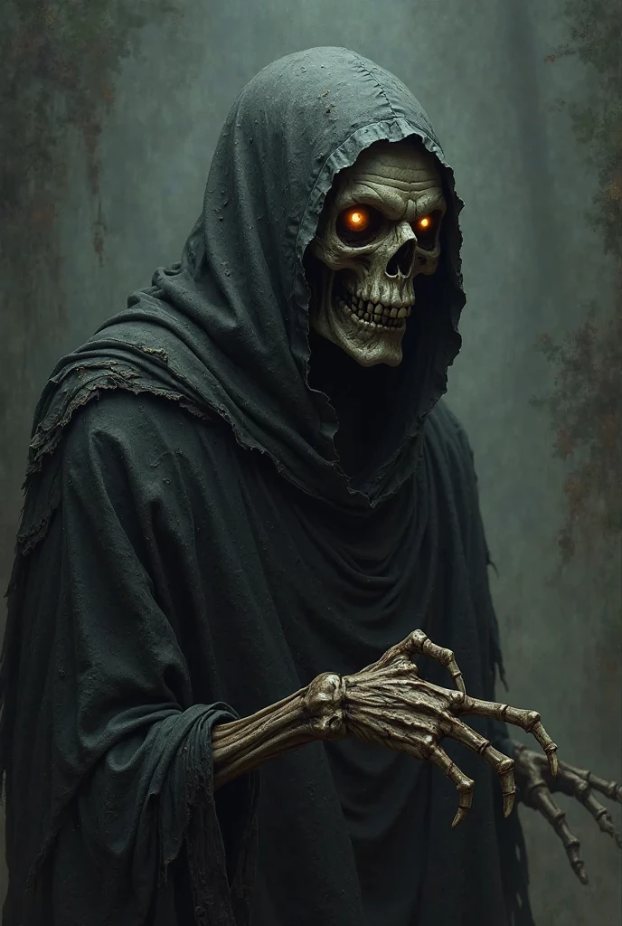 (masterpiece, best quality), darkened, solo, gloves, 1boy, holding skull, upper body, male focus, teeth, hood, portrait, hood up,skull,horror \(theme\) <lora:darkened:0.8> <lora:add_detail:0.7> <lora:epi_noiseoffset2:0.8>
BREAK
<lora:vergvoktre_finetuned:0.666> by vergvoktre, dramatic, gritty, nightmare, intricate details, hyperdetailed, cinematic, dark shot, film grainy, soothing tones, muted colors, technicolor