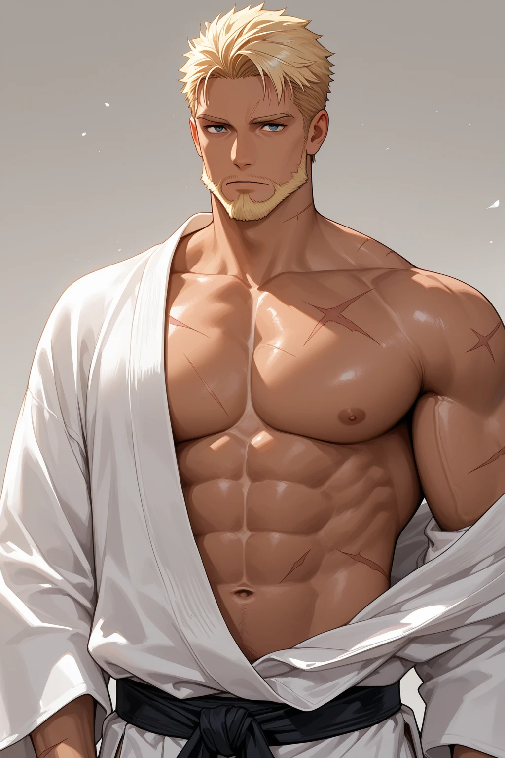 Tall handsome masculine athletic young man platinum blond, tanned skin, long straight platinum hair, blue eyes, beautiful body relief. He is holding a beautiful big sword. Masterpiece, detailed study of the face, a beautiful face, beautiful facial features, perfect image, realistic pictures, detailed study of faces, full-length image, 8k, detailed image. extremely detailed illustration, a real masterpiece of the highest quality, with careful drawing.