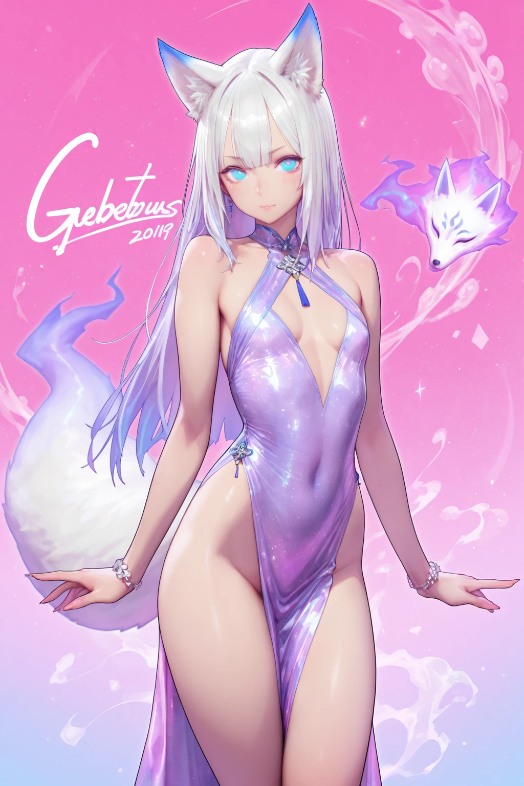Snow dragon stripper bikini