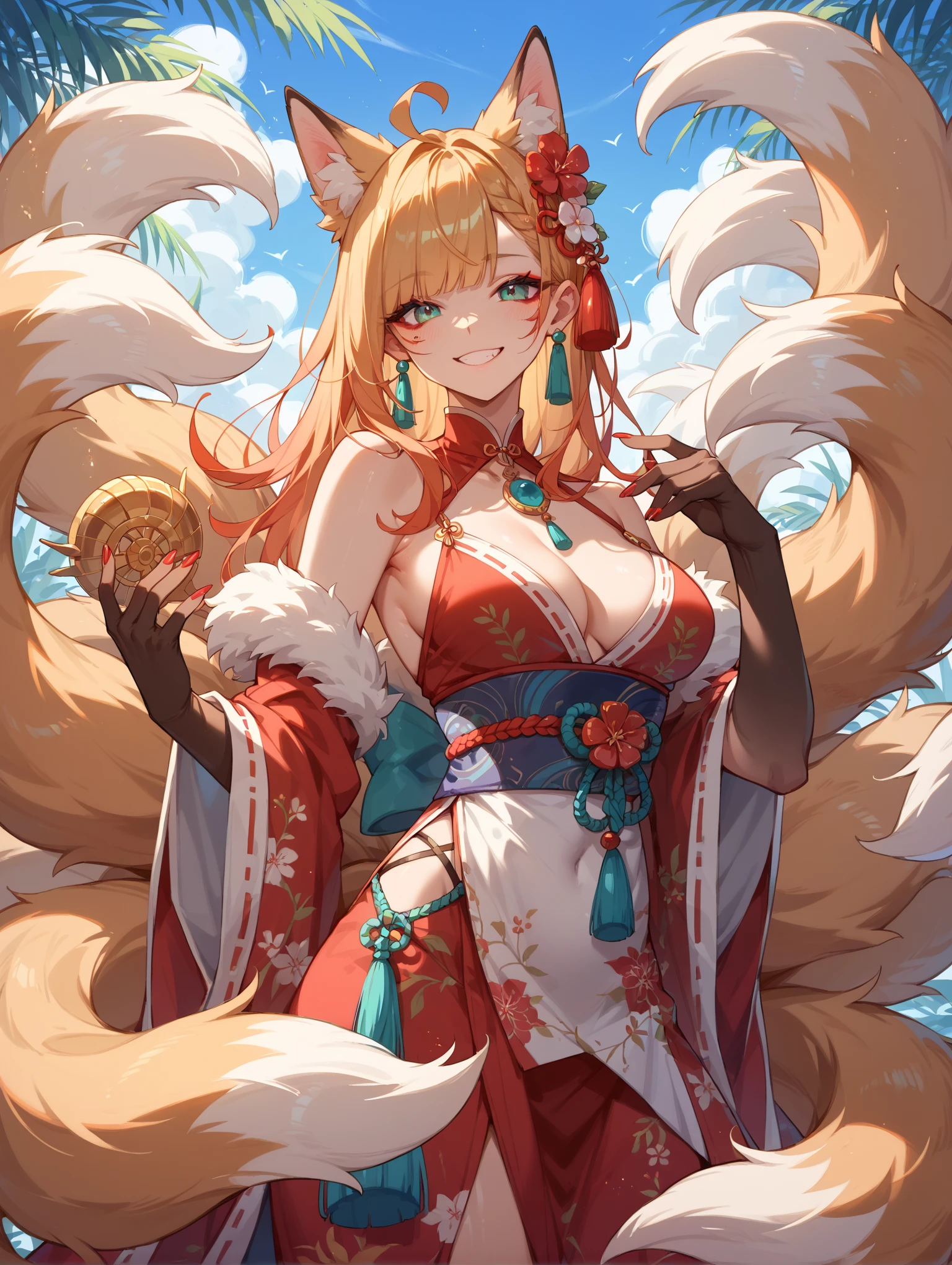 a beauty girl,Mature face,a matural female,Fluffy tail hair,Ultra-loose underwear,clothes slipping off,Anterior convex and posterior,Straight chest,Ruddy complexion,Huge fox tail,nabel,(huge tit),adventurer,tit,areola of breast,pantiess,(stocklings),Human Services Group,((illustrated)),split,((Chinese tradition)),(pantiess),(Prostitutes),(Raised sexy)