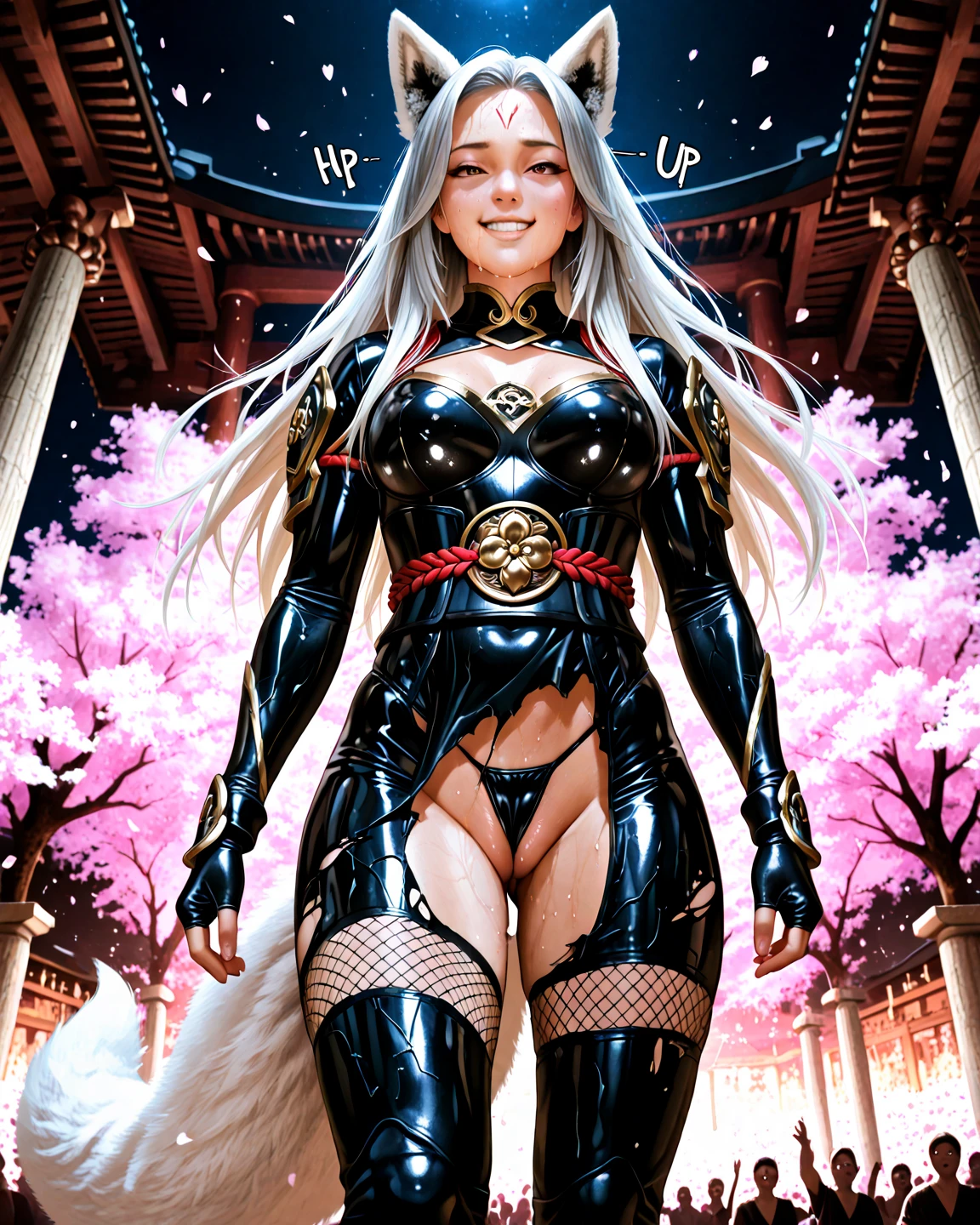 ninjartista eclipse lunar A Mata Facas cabelos pretos longos cabelo rabo de cavalo olhos amarelos Mulheres Bonitas (NSFW:1.0) young girl, super hairy pussy slip with medium breasts, tied up hair, tiny waist, very little nipples, sexy look, super sexy pretty face, gorgeous, pubic hair, scifi