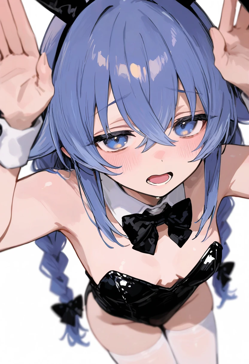 (best quality), (Super detailed), (Best Illustration), (masterpiece), score_9, score_8_up, score_7_up, (4k), (1woman), (nude), (detailed eyes), blush, hololive, parted lips, suisei