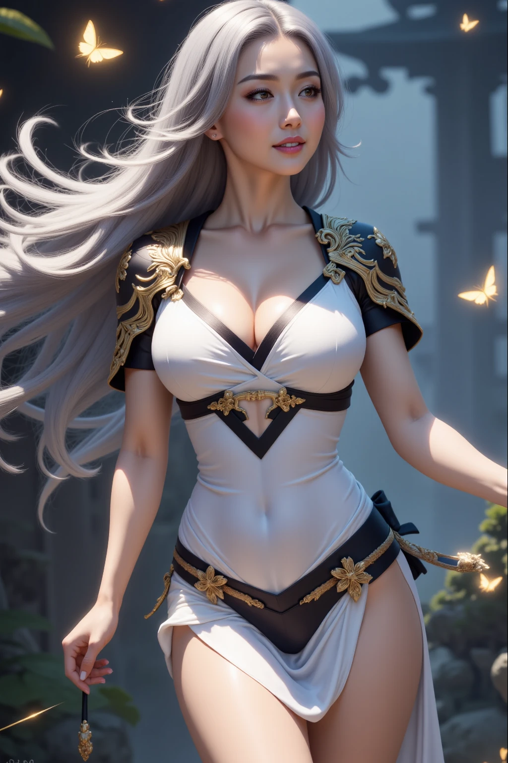 Ultra-detailed complex 3D rendering of the face, (masterpiece, top quality, octane rendering,), glamour shots full body image, very beautiful young elves, cleavage, (highly detailed skin: 1.2), (exposure: 1.1), ((blue micro bikini: 1.95)))). , 8k, (((very soft breasts)), (((conspicuous large pink areola)), beautiful Caucasian woman with white skin with full soft breasts with big buttocks, one, long braided hair, big breasts, dynamic angles, (((huge breasts: 2.4)), ultra-realistic photos, ((((((silver hair)))), futuristic urban background, facial muscles, (((((detailed and glamorous silver crown)))), In the style of Marvel Comics, ArtStation Trends, Clear Focus, Intricate Details, Very Detailed, Detailed Green Eyes, Sharp Focus, Digital Rendering, Professional, Abs, Lip Gloss, Glossy Skin, Sexy Pose, Golden Tattoo All Over Body, Silver Pattern All Over Body, Silver Lame Skin, Gold Glitter Skin, Mansuji, Buttocks, Jeweled All Over the Body, with silver scales, silver hair,