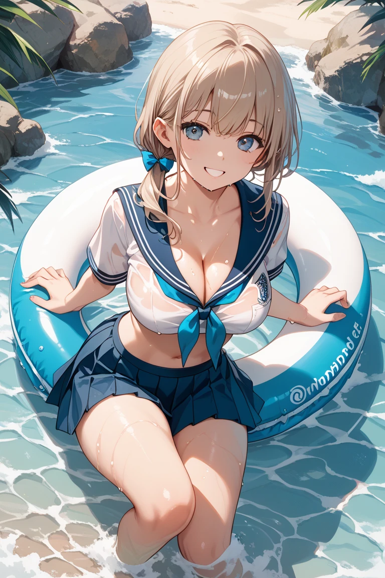 Fille d'anime, maillot de bain, chambre 