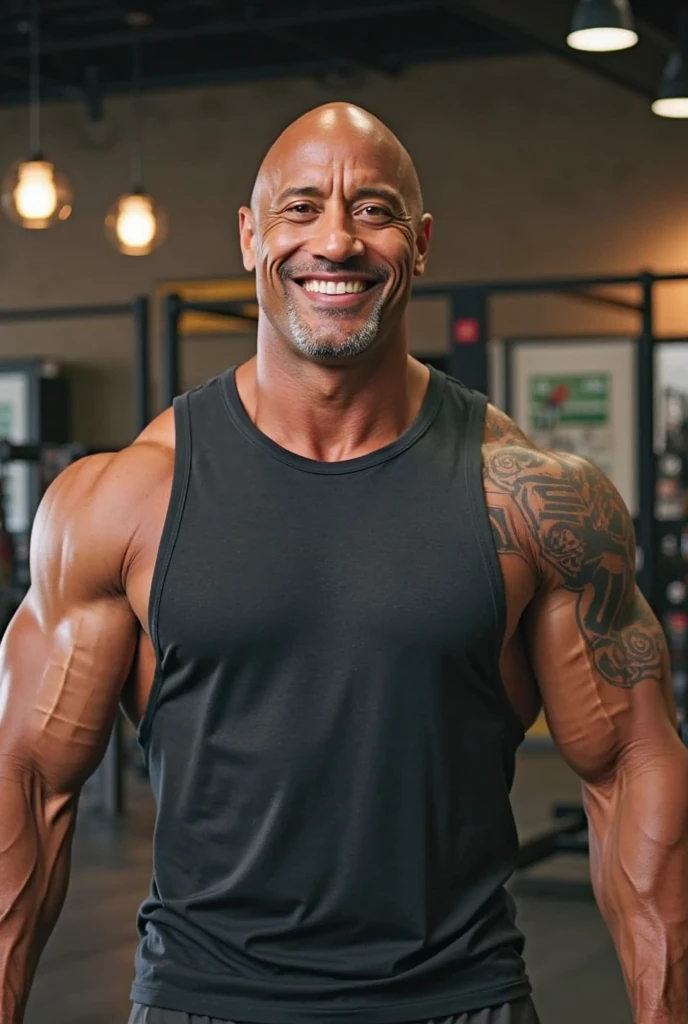 Dwayne Johnson, muscular male, chiseled physique, muscular arms, naturalistic background, realistic, high quality, 8K, cinematic lighting, dramatic, powerful, imposing, rugged, sculpted features, intense expression, confident, heroic, outdoor setting, dramatic lighting, photorealistic, ultra-detailed, hyper-realistic, cinematic, award-winning photography, professional quality, epic, masterpiece, --v 6 --s 1000 --c 20 --q 5