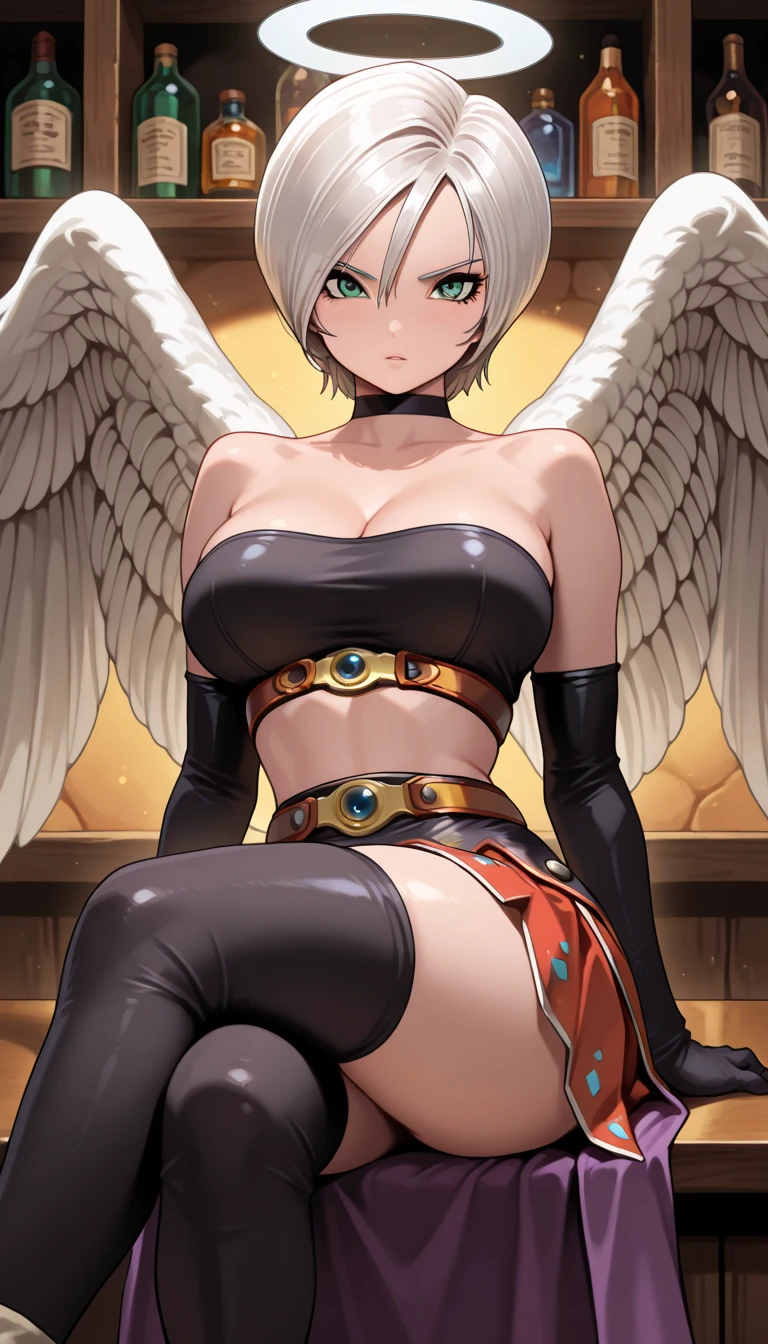 Mulher, 1girl, cabelos Loiros, cabelo bob cut cacheado, olhos azuis, imagem espetacular, sorriso promiscuo, corada, sardas, cena de corpo inteiro, totalmente nu, completely , joias e pulseiras, colares de ouro, Collarbone,  pequenos, Guerreira sagrada, (Fundo detalhados: Templo sagrado), standing, golden metallic wings, Holy Aura, pele brilhante, rosto detalhado, olhos detalhados, anatomia perfeita, , bichano a mostra,  a mostra, virilha inchada, dynamic pose, Approaching perfection, Dynamic, altamente detalhado, (rosto bonito e detalhado, belos olhos detalhados), de frente para o espectador,  expression,