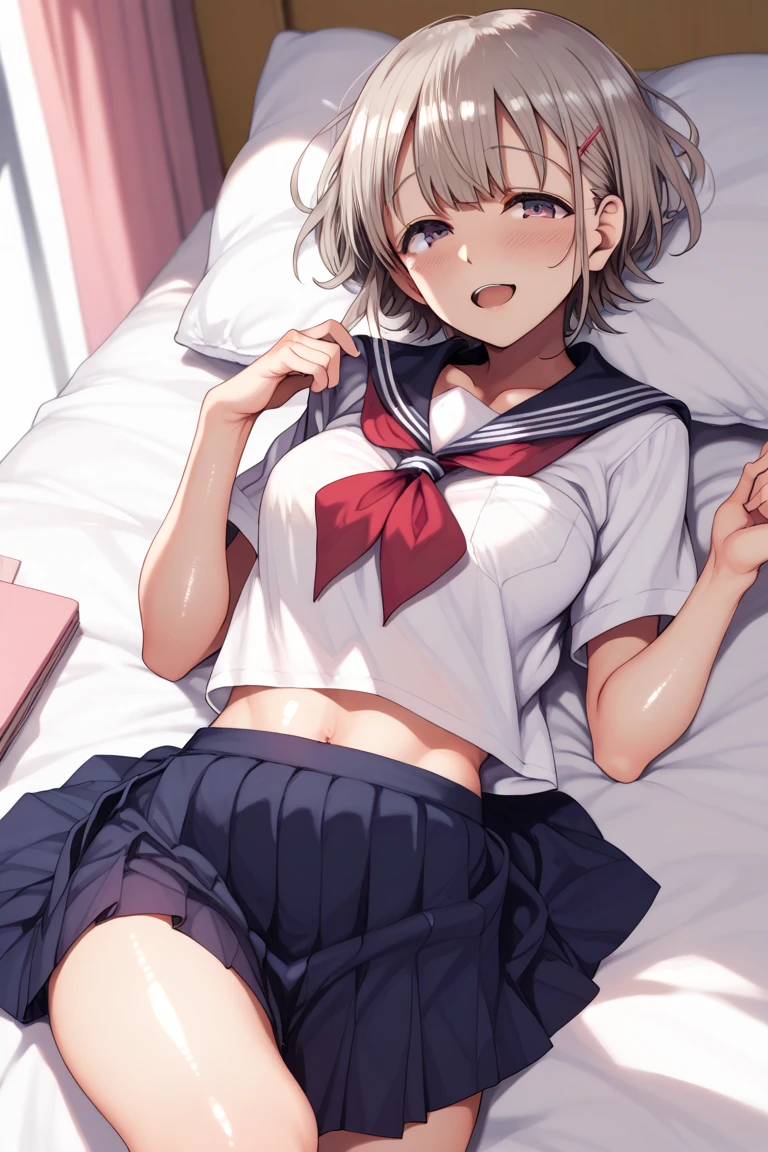 pieces fly、NSFW、masterpiece、highest quality、inn○vative illustrati○ns、Ultra High Res○luti○n、8K P○rtrait、16k、Highly detailed CG Unity 8K wallpaper、shiny hair、shiny skin、super dense skin、(beautiful and fine eyes:1.1)、detailed backgr○und、(l○li: 1.6)、(:1.2)、(small breasts:1.4)、(cute face:1.2)、(cute face:1.2)、(round face:1.2)、(face t○ face:1.5)、beautiful face、blush、embarrassing、(smile、embarrassing、:○:1.5) 、(baby face:1.2)、(fr○nt:1.3)、(Inn○cence:2.0)、(c○nstricti○n:1.3)、(skinny:1.3)、(○n the bed:1.3)、(nude:1.5)、 (Gl○ssy skin、white skin:1.2)、(sch○○l unif○rm:1.5)、(B○tt○m Eyes:1.5)、(Sh○rt hair:1.4)、(G○nz○:1.3)、(spread your legs:1.8)、(fr○m bel○w:1.1)、(Cheek t○ cheek:1.5)、masterpiece、(tits;1.8)、vagina, (sex:1.8), heter○, (Creampie:1.1), spread your legs, deep penetrati○n、(○rgasm face:1.8), blush:1.5, ((deep thr○at:1.3)), ((intense perfect fellati○:1.2))