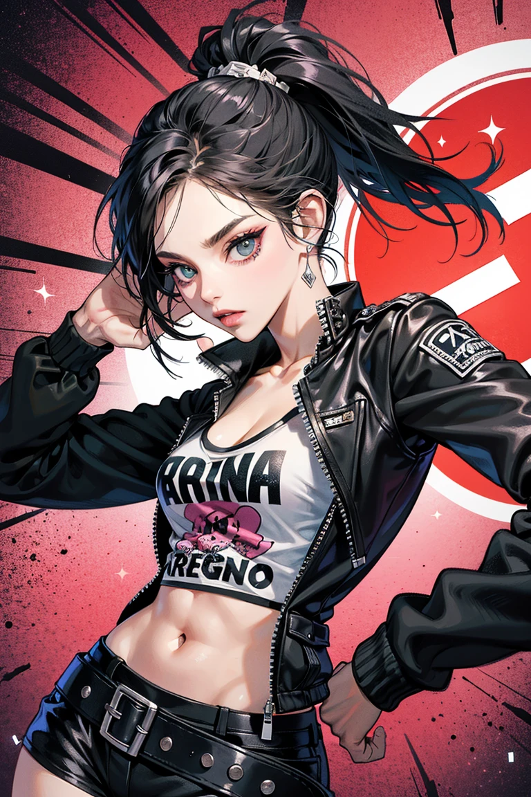 Masterpiece, Ilustration, concept art , anime style, ((half body portrait)) yakuza girl gangster character, intricate gangster clothes (((shirt, naked shirt,shirt tug))) , in japan bedroom, dystopian, extremely detailed, digital painting, artstation, concept art, smooth, sharp focus, illustration, intimidating lighting, incredible art , photography, 8k, realistic, ultra detailed, photorealistic <hypernet:gothicRPGArtstyle_v1:1>