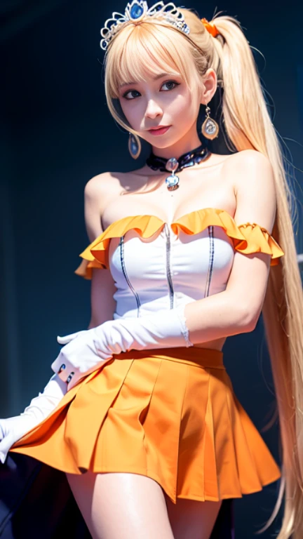 1girl, Uta from the anime "One Piece", (Highly detailed CG Unit 8k wallpaper), (singing), masterpiece, ultra detailed, with long and beautiful white hair, stunning red eyes, and a captivating smile, dressed in an elegant white. The background depicts a breathtaking view of the sea, with gentle waves crashing against the shore. Every detail of the girl and the surroundings is rendered with ultra detail, bringing out a sense of realism in the artwork. The color palette is dominated by vibrant and vivid colors, with a focus on the contrasting shades of white and red. The lighting in the scene is subtle yet strategically placed, accentuating the girl's features and enhancing the overall atmosphere. The image quality is of the highest standard, with a resolution of 4k or 8k, delivering a masterpiece that showcases the extraordinary beauty and charm of Uta in an anime art style.