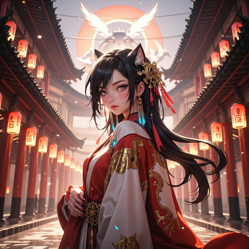 Located on the side of an old ancient mountain、A strange and ornate golden portal。There are several people around々is standing、It looks like they&#39;re setting up a research camp.。2 woman、Attractive Young Woman, (Beautiful Face:1.1), Detailed eyes, Seductive lips, (eye make up:1.2), (Medium chest:1.0), (Toned body:1.2), Sexy proportions、Narrow waist