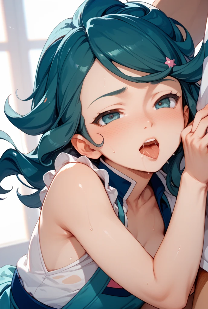 {Highest quality}. {so beautiful}. {Super detailed}, {Best illustrations}, Browsing Caution、((Toilet Human))、Big penis、A woman drooling after having urine splashed on her face、Face sitting、((女性がBig penisを顔に押し付ける))、Small breasts、Forehead、Baby Face、semen、White skin、Focus on the face、(((Completely naked)))、(((Angel、Angelの羽)))、Public toilet