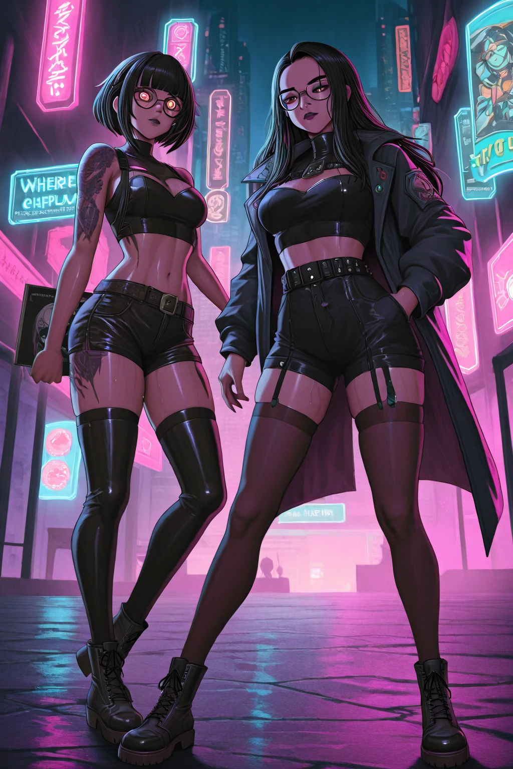 Purple hair , Short hair, Tight skirt , Sexy , Slim , Fit , Ass cheeks , Clubbing , Black boots , See through shirt , Sexy panties , Caucasian , White/pale , Black eye make up , Black lipstick , Surrealism, Absurdes , Model , 1girl, Goth girl , 1girl , Model image , 8k, super detail, Detailed , Perfect