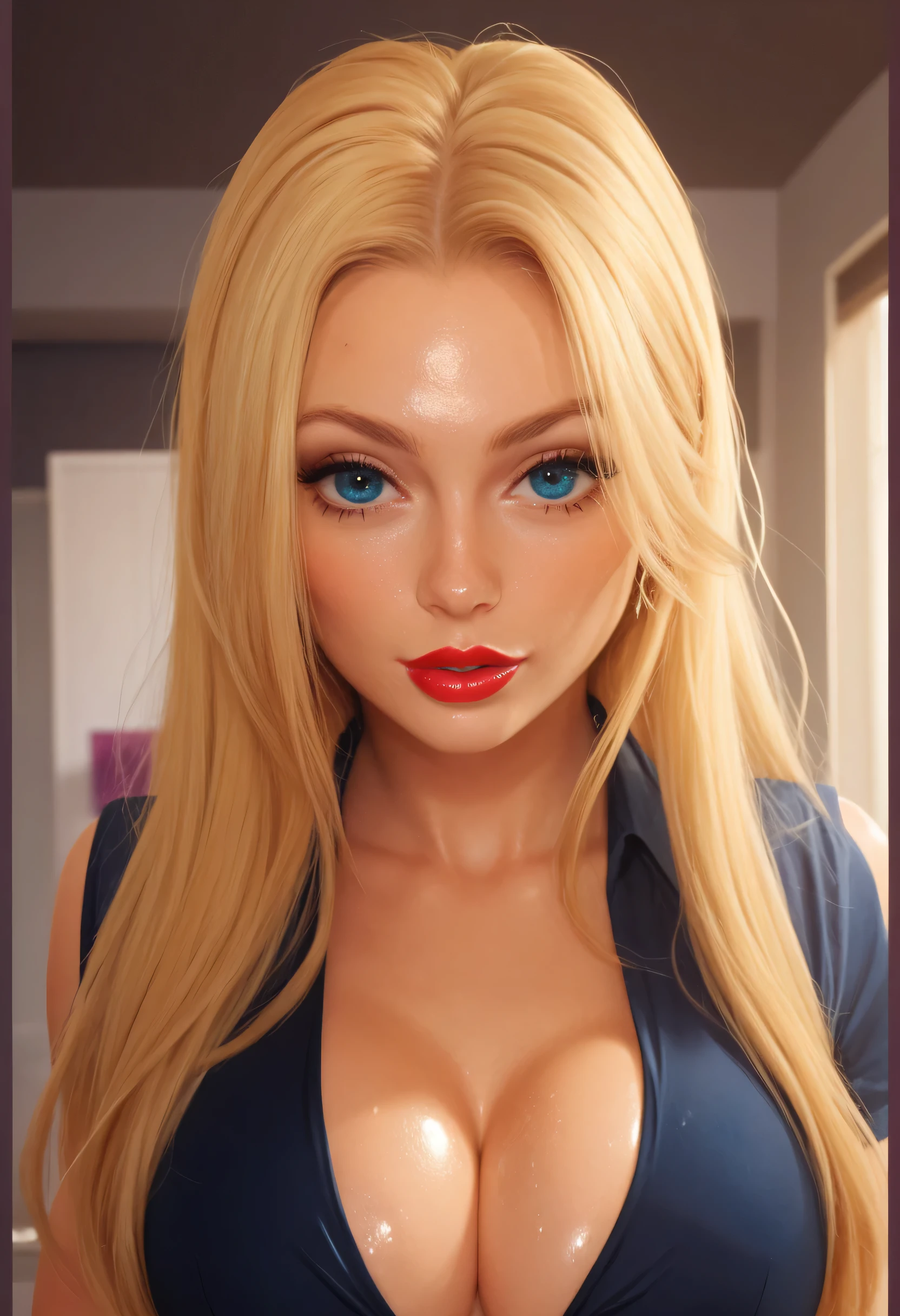 score_9, score_8_up, score_7_up, rating: explicit, (multiple angles, multiple frames)1.5, (main character:Hot athletic blonde), (detailed face), short bob haircut, slutty, horny, wearing tight shirt, slutty microskirt, garters, back-seam stockings, high-heel short-boots, diamond choker, (huge natural breasts), toned body, wide hips, tight ass, toned thick thighs, toned legs, BREAK (3 frames)1.5 BREAK (LEFT frame: standing in a doorway flashing , (cute face), detailed face) ,(MIDDLE frame, closeup view (on her knees), pov blowjob, sucking penis, detailed face),(RIGTH frame: happy face, wide open eyes, orgasms, opened mouth, tongue out, cum in mouth, peace sign, detailed face), Score_8_up, Score_8_up, realistic, hyperrealistic