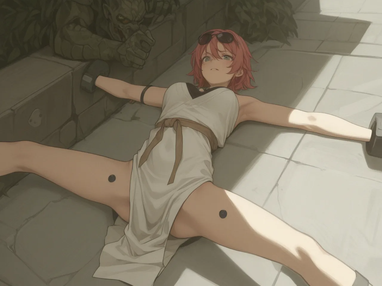 NSFW:1.6,Sex,(((One boy,One girl,Sex,Small nipples、return,vagina:1.4))),One boy in, entry, entry, short hair, Brown Hair, Twin tails, (Completely naked、Brown eyes:1.3),
break ニーソックス, belt, break looking at viewer, (Cowboy Shot:1.5),
break (masterpiece:1.2), Highest quality, High resolution, unity 8k wallpaper, (figure:0.8), (Beautiful attention to detail:1.6), Highly detailed face, Perfect lighting, 非常にDetailed CG, (Perfect hands, Perfect Anatomy),
break looking at viewer,(masterpiece:1.2), Highest quality, High resolution, unity 8k wallpaper, (figure:0.8), (Beautiful attention to detail:1.6), Highly detailed face, Perfect lighting, 非常にDetailed CG, (Perfect hands, Perfect Anatomy), ,Looking at the audience ,masterpiece ,8k unity wallpaper,Anime key visual,Highest quality, High resolution, unity 8k wallpaper, (shape:0.8), Highly detailed face,Highly detailed eyes,Glowing Eyes , Shiny skin,Fine skin,White skin,dense skin,Detailed Hair,Very elaborate legs,Perfect lighting, Detailed CG, (Perfect hands, Perfect Anatomy),High resolution,Anime key visual,Kyoto Animation,(Detailed wear ),Thin limbs, Delicate curves, Graceful Hands, Small feet,shape:0.8, ,