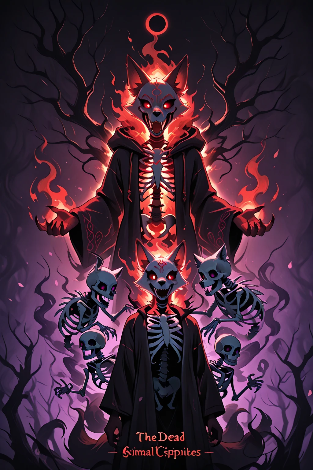 kemono,anthro (wolf), male, (wolf), ((cupping skull) with (both hands)), correct hand,(pure white skull)),gentle peaceful, beloved,brown body,white belly, wild, athletic, delicate eyes, red eyes,dark,black hood and cloak,covered with (shroud), ((long loincloth, red Pattern: 1.2)), necromancer,necromancy,(undead),(dark, horror, scary:1.2),(creepy, eerie, spooky:1.2),blood gore,dead body,corpse,rotten,(fog, mist, haze:1.0),(ghost, spirit, apparition:1.8),magic,Unknown Horror, Arcane, Magic Surround, Magic Surround,will-o'-the-wisp :1.3, (ghost flying in the Sky):1.5, Omniscience, dark Magic, Warlock, Pentagram, Spells, Chant Magic, (shadow, silhouette, backlight:1.1),(glimmer, shine, sparkle:1.0),(green fire:1.2 ),dark fantasy,evil,cape,(graveyard), blood on face, blood rain, (depth of field), high contrast, (blood splatter), masterpiece,dim,dark, hd, dark shadows,cinematic, wide dynamic range, hdr, low light:1.2, by Pino Daeni, (by ruaidri), by virtyalfobo