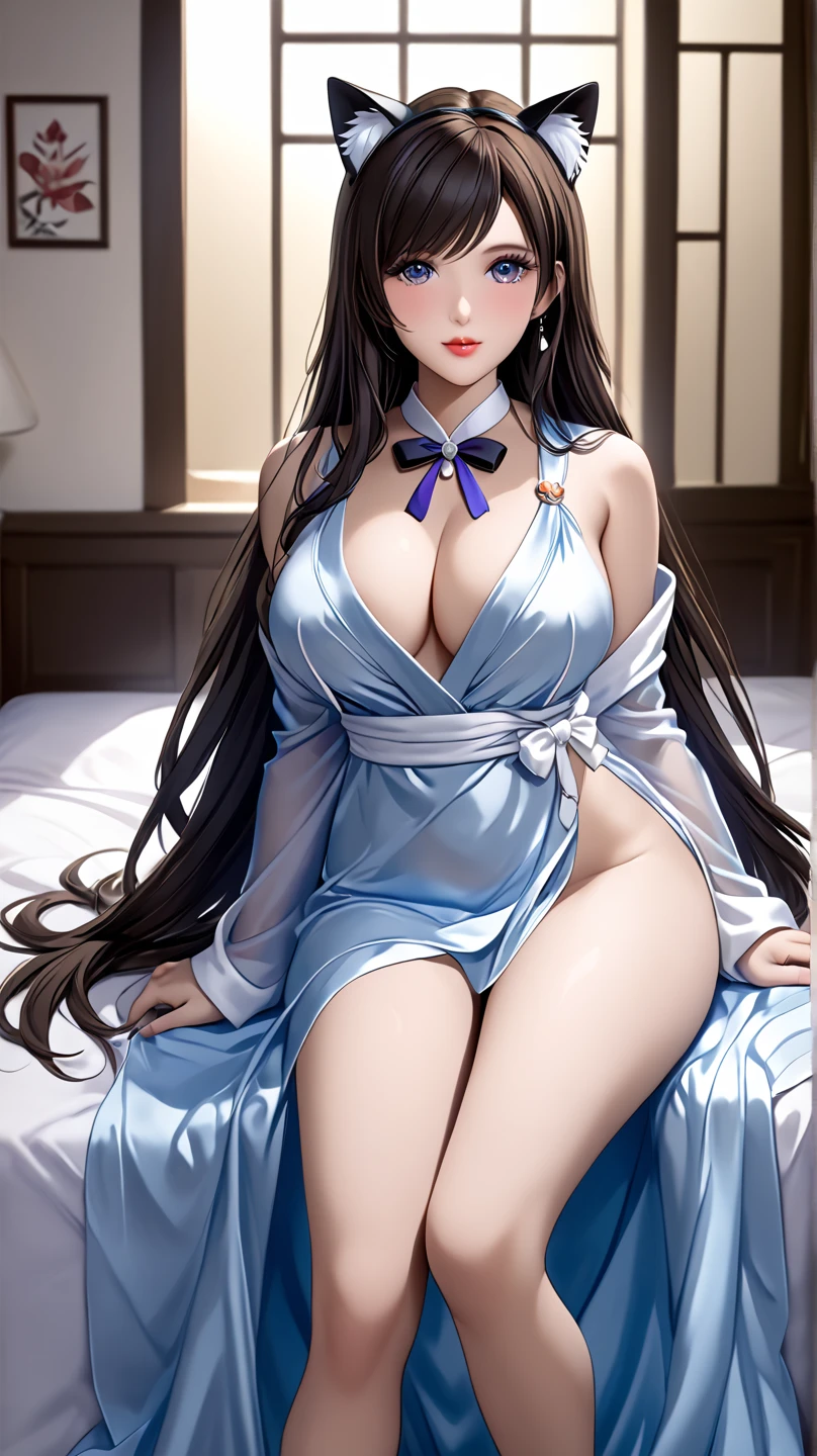 ((best qualityer)), ((work of art)), (detailded), 1 girl, shoulder to shoulder coat, um close em a one woman, (work of art, best qualityer, beautiful and aesthetic) (a one woman), extremely detailed, colorfully, more detailed, beautfull woman, amber eyes, olhos detaildeds, gentle look, dark brown hair, long dreadlock hair, locks of hair over the shoulders, hair reaching to the middle of the back, cute smile, fine lips, 1,67 meters high, Caucasian skin, Small bust, Waist slender, hourglass body, Broad Hips, wide thighhighs, big-ass, slim, 23 year old, sexly, sensuous, wearing low-cut sleeveless Italian mafia-style navy blue suit, exposed belly, big cleavage,Rose boutonnière on the chest in fuchsia pink, covered by a feminine Fuchsia Pink coat, navy blue mafia skirt, Fishnet Strap Type Pantyhose, women's boots with high heels, lace gloves, sunglasses below the eyes over the nose,