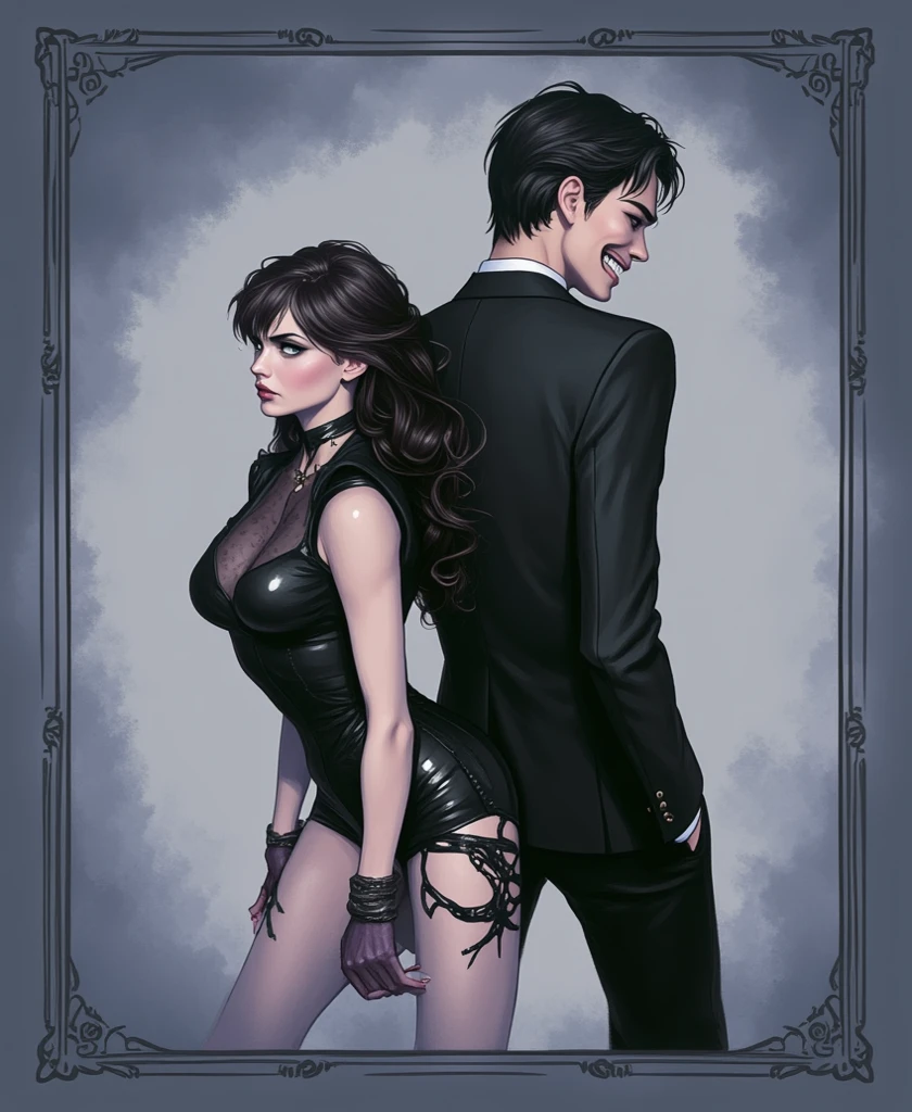 Gomez Addams(he had been brainwashing by his son Pugsley Addams, crossdressing , bride of his son Pugsley Addams, wear sexy lingerie,has first night sex with his son Pugsley Addams ,)