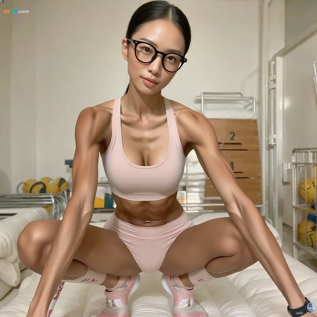 (full body)、((naked))、STRADDLING A CHAIR、(abs:1.6)、Beautiful Abs、((Hard、Six Pack、Super-trained abdominal muscles:1.85))、(Barefoot)、A 24-year-old Japanese woman、Beautiful feet、Bedroom 、(((Put your hands behind your head))、(Hard、usually、Protruding pink nipples、Natural Breasts)、(Standing on tiptoes)((No clothes、Not wearing underwear))、Accurate female legs、Detailed female toes、(Pussy with pubic hair)、(Super accurate female hands、Careful fingers、Detailed five fingers of hands)、Completely naked、Highest quality、8K、Ultra-realistic、((Spread your legs))、Spread your legs、