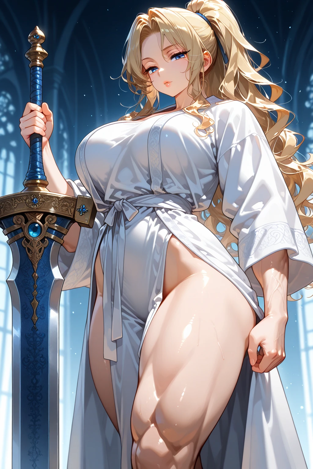 CG artwork, (best qualityer, Exquisite details, absolute masterpiece, comely rosto detalhado, comely, dainty, sharp looking eyes,), (Image from head to toe)), ((Full-body image)),((posterior view)),(squatt、Opening legs),(plus size model)),((Short white cape with fur,Wearing sexy BDSM gear)), (((skin black))),(((light blonde hair))),(1 milf,beautiful with dark skin、Short white cape with fur,Wearing sexy BDSM gear),comely rosto maduro detalhado, Rosto bonito altamente detalhado e sharp looking eyes, (detailedeyes, seductive and sharp), (plump and shiny purple lips)), (purple eyeshadow), blush, (sadistic look), (curved), ( incredibly huge curvy hips), (very big sensual ass), (ridiculously huge thick thighs), (shining skin), (wet oiled skin), fingernail art, jewerly, bracelet, hoop earings,Elongated glasses
