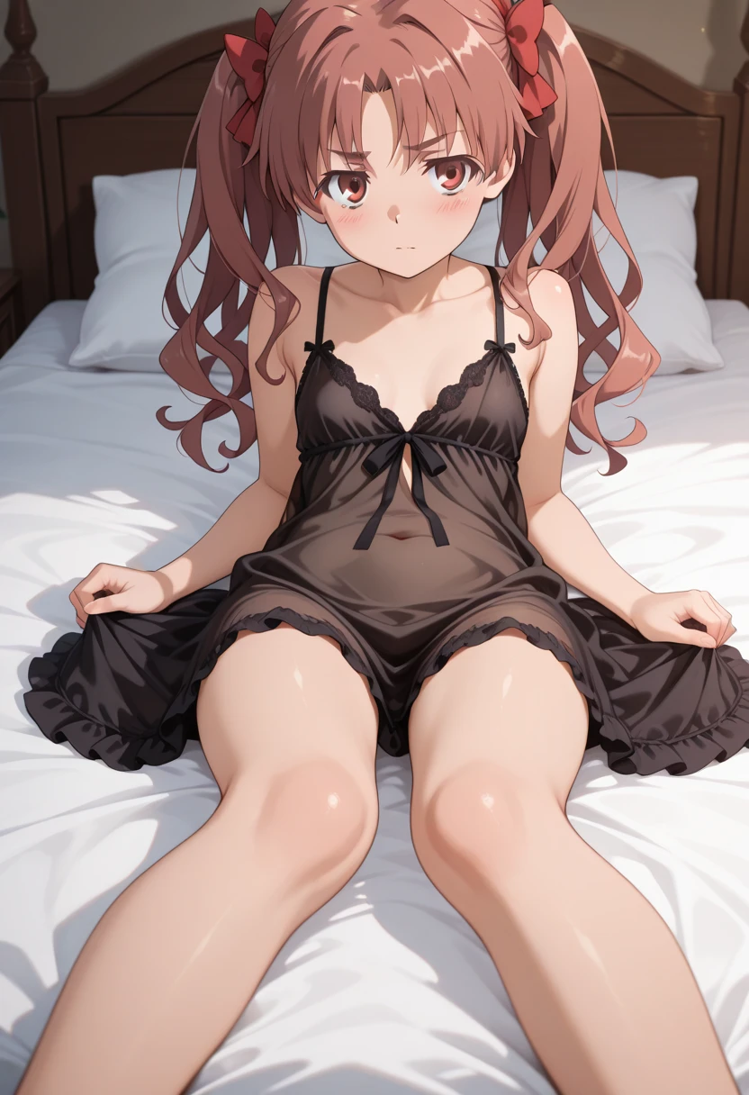 ((highest quality)), ((masterpiece)), (be familiar with), Perfect Face, indoor, Bedroom, Watching the audience,
One woman, Yuigahama Yui,
Open Mouth, Ecstatic expression, blush, smile,
Small breasts, Flat Chest, Young Girl, , , Girl,
Short Hair, Salmon-colored hair, Salmon-colored eyes, Side Pony,
Leg spread,