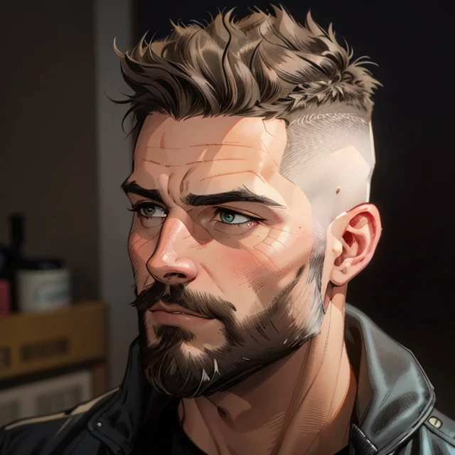 best quality, masterpiece, detailed, realistic, RAW photo, close up, a handsome man, concept art, colors, trending on artstation, Vivid colors, dramatic