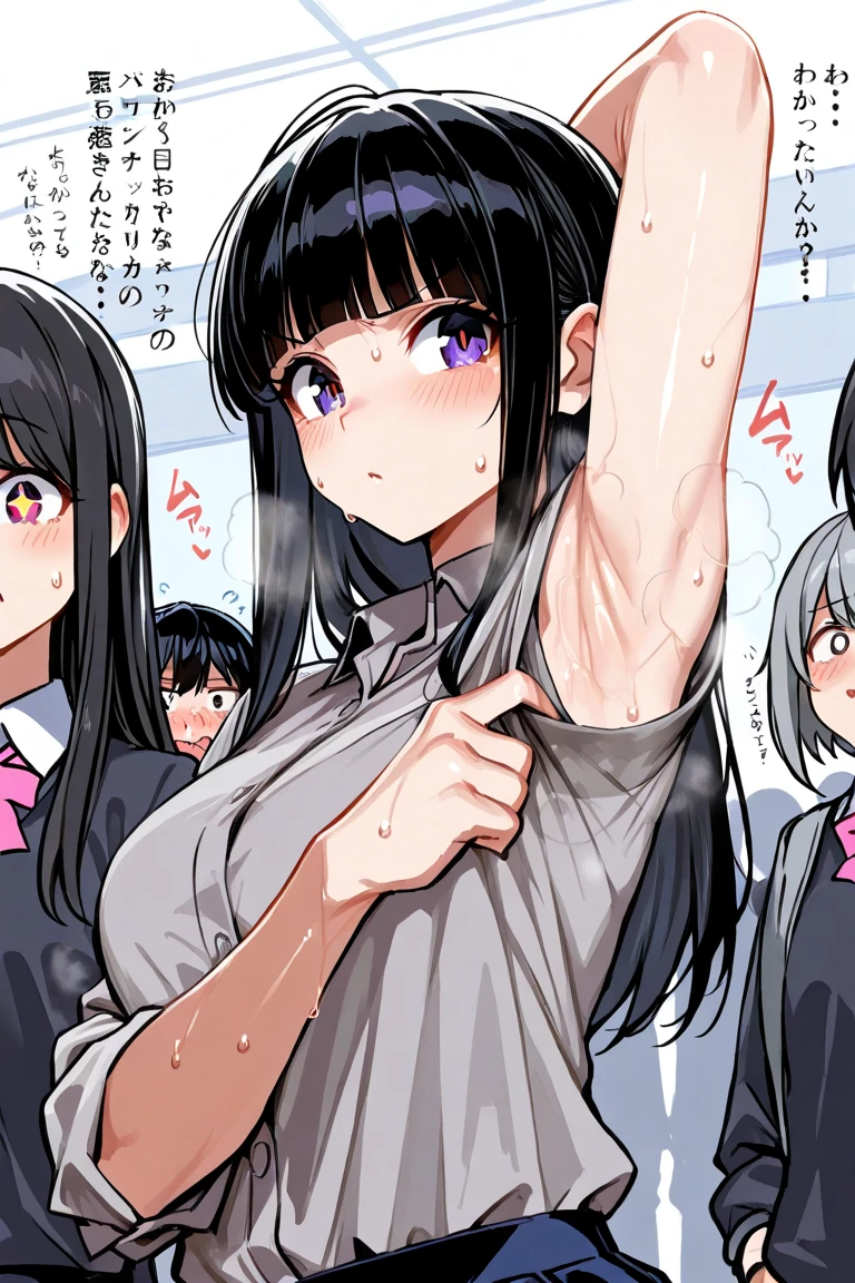 nudist girl、Many elementary school boys hug each other、rejoice out loud、in group photograph、Infirmary beds、dynamic ungle