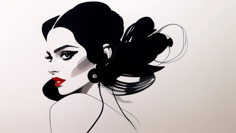 a ((film noir)) portrait painting of <lora:DTVT-P:0.8> looking at the camera with a sneer, she is wearing red lipstick and small black earrings and has bare shoulders and ((exposed breasts)), shaft of light, <lora:epiNoiseoffset_v2:0.7>, by Youko Hanabusa, Mary Cassatt, Patrick Nagel