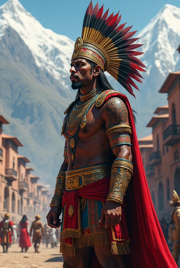 Warrior man costume for brazil carnival