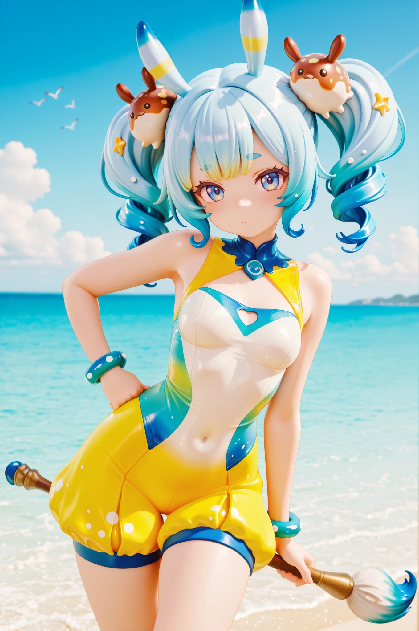 A sexy 13-yr Australian girl is wearing transparent    frog head hoodie sexy full body details figure, wearing transparent two piece scally detailed on skin like Bikini lifting up plump pussy , wavy pink short braided hairstyles from the flow water, ((having tail wrapped by leg))((goblin ears))(scally frog hand))((showing feets near camera)) (accurate details of hands & fingers)) hard big errect nipples, open legs splitting position,exposed pussy line, exposed panties, exposed pussyline, smiling with teeth exposed. Sparkling green eyes, charms, face details & fucos skin texture colored pinl, swimming under the ocean showing corals, urchins, fish, turtle, whale, bubbles of air for accurate background masterpiece ((with full yellow frog skin textured all over her body)) (( has gills)) swimming with ocean current waves under the sea