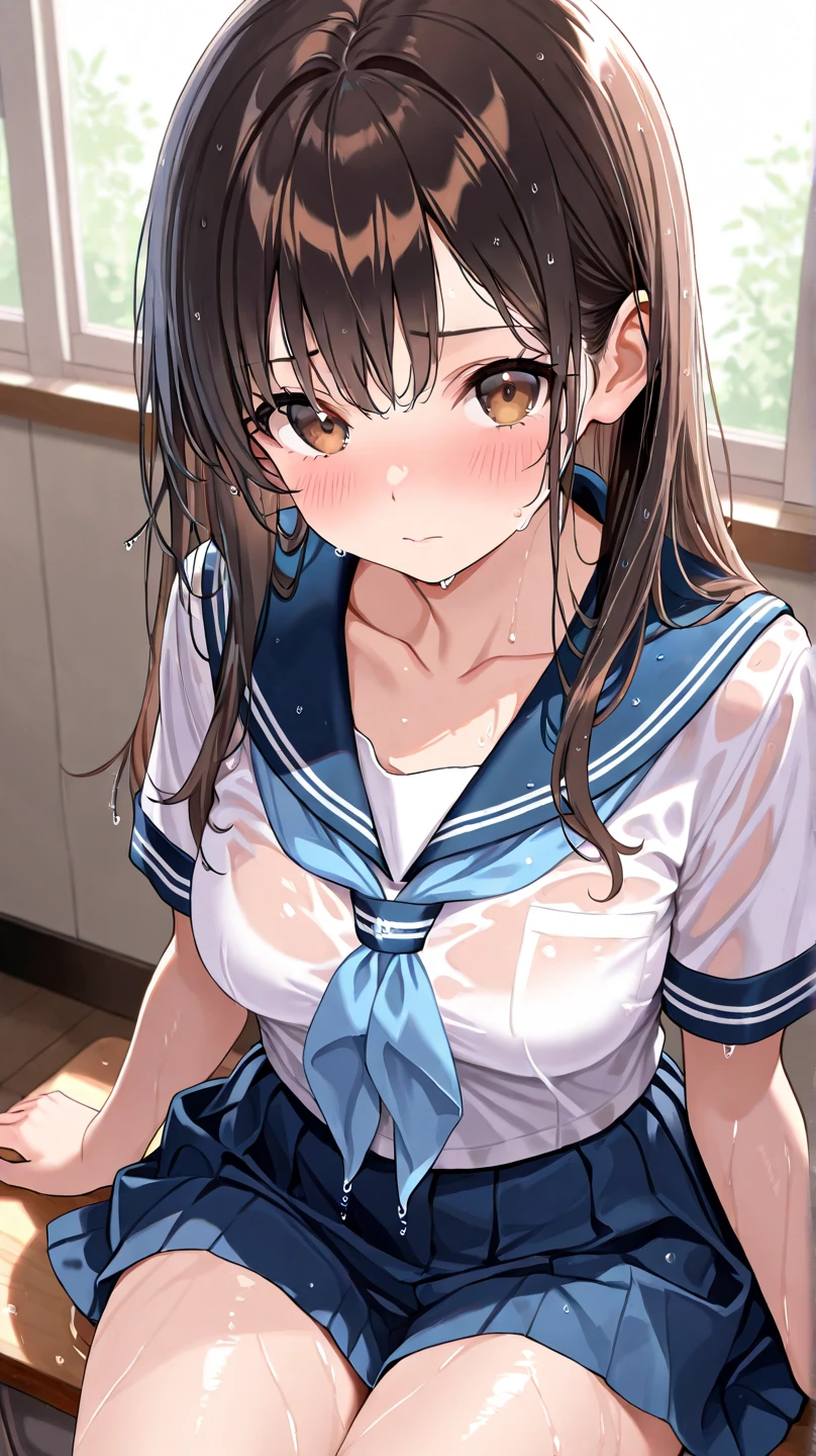 ((Highest quality)), ((masterpiece)), (detailed), Perfect Face, Realistically, hair ornaments, indoor, gym, at night, ight ray, Glitter Hair, Brown eyes, Glowing Eyes, Pink shorts, Striped panties, blush, , Wet, (See through), Sleeveless shirt, Nipples, Underarm, 14 years old, 大きなCrying face, Chair,Chairに縛られる,, the wind is strong, mandarin orange, , masterpiece, Highest quality, Highest Resolution, 最もdetailedな顔, Perfect hands, Perfect Anatomy, Raise your hand, spread Underarm, Raise your arms, In underwear, (Full body image), Wide-open legs, Small breasts, ponytail, Breast Exposure, Crying face, Panties in full view, performer \(null\),1 girl, One person々in, Long Hair, Watching the audience, blush, Brown Hair, , Black Hair, White handbag, School Background, belly button, very Long Hair, Blue underwear, Yellow Eyes, , teeth, abdomen, White gloves, Stomach, good, Crop top, Place your hands on your hips, Ascot, Earrings, Crying face, clenched teeth, black good,Martian々 \(nod\),Glowing Skin,(Mature Woman:1.2), Crying face、naked、Parted bangs、Small breasts、Strawberry print panties Twin tails、Hair Bobble、、Show me your breasts、Short skirt Nipples露出 Breast milk Nipplesからは大量のBreast milk,, 勃起Nipples Nipples Wearing only panties ロープin首を絞められて失禁 Raise and tie your arms Blue underwear 勃起Nipples Crying face 恐怖inおしっこ Having her breasts sucked