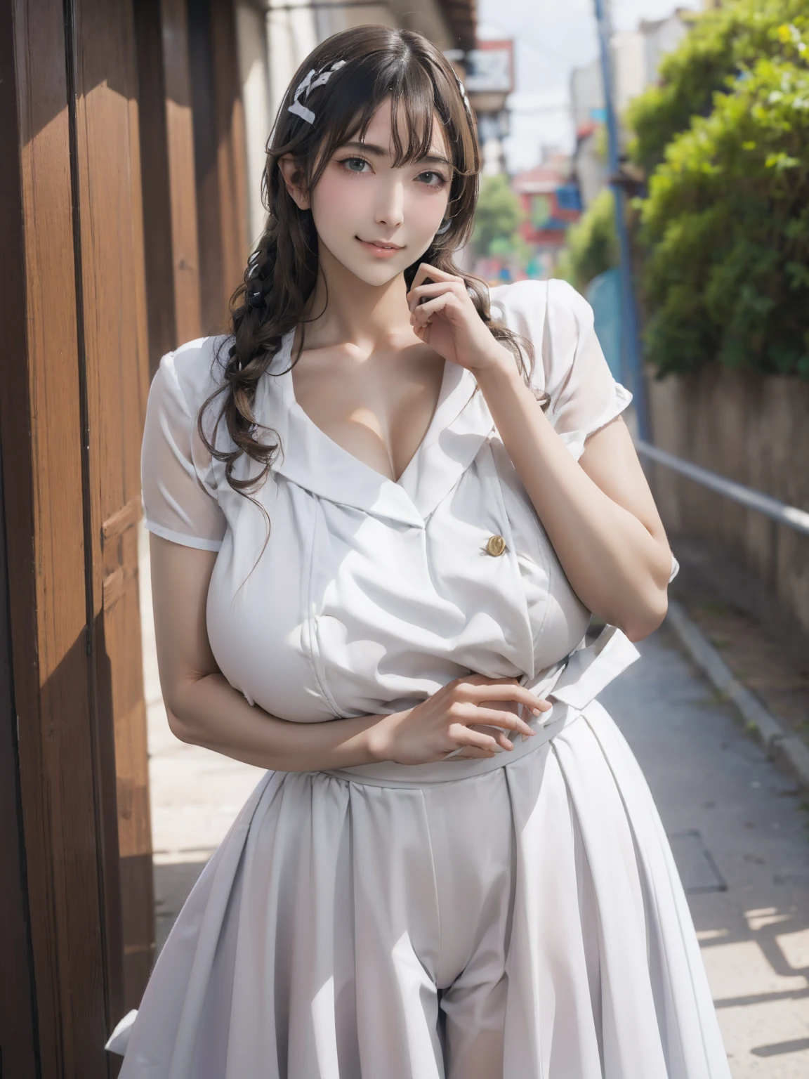 woman, Sweat, vapor, Medium Chest, shy, Beautiful Hands, A light smile, Looking at the audience, Randomly change the color of the outfit