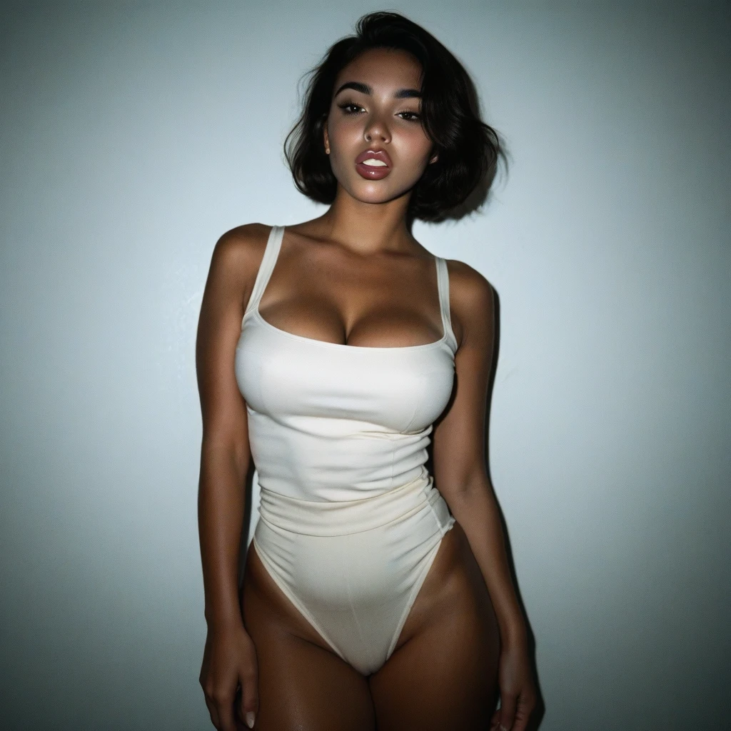 Photo of a mesmerizing woman, raw, Stunning figure, (Short black hair with white highlights and black highlights), twisted half-up half-down, ((seductive facial expression:1.2)), ((detailed facial features)), (Exotic skin), tanned, ((Portrait)), ((Detailed face:1.2)), ((detailed facial features)), wrapped in a Stewardess jacket, Luxurious Bathroom environment, Sitting in a luxurious bath, (Warm color), steamy, steamy, Reflectors, (masutepiece) (perfectly proportions)(photos realistic)(Best Quality) (Detailed) photographed in a Canon EOS R5,