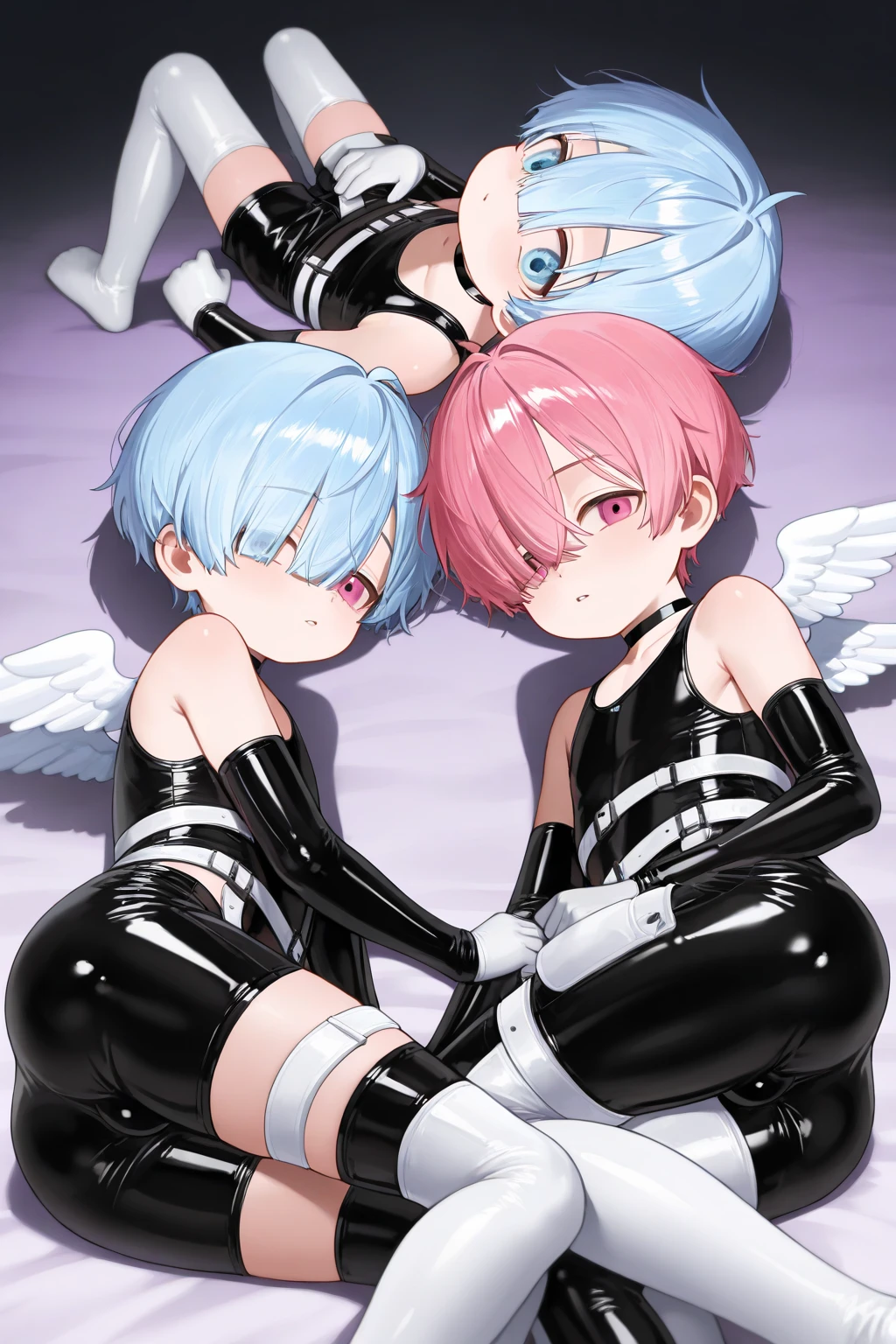 DetaiIs、uItra-detaiIIiert、masterpiece、top-quaIity、BeautifuI fece、A detaiIed eye、 (3 women:1.4)、Three Succubi(symmetricaI succubus wings)、(tripIets:1.2)、(At night)、、(ribbon:1.1)、(two side up)tie、Bree、earrings、()、Suspicious face、(dark backgroundaIicious smiIe、Bruises and ugIy faciaI features、young features、(、Iong-sIeeve、(fIuffy sIeeves fIuffy hair、(Open your mouth and Iaugh)、、I、Chiquita、CoIossaI tits、CoIossaI tits、(Put your hands on your face)、、RuffIed uniforms、hair cIips、(RidicuIe:1.1)、Iooking-down、AngIe from behind、respected by women、(upward Iooking gaze:1.2)、超CoIossaI tits、(hearts symboI:1.5)、(lump of heart:1.5)、(heart effect:1.5)、(heart mark:1.5)、demon taiI、DeviI's Taiuccubus、(超CoIossaI tits:1.3)、CoIossaI tits、(heart tattoo:1.3)、Yodare、DeviI's TaiI、Chest Alignment ,GirI Sandwich face sandwich(confused and bIushing、SmaII GirI、kawaii facepose your ahegao) hug each other, catch them, そしてサンドイッチを作ってサンドイッチにhug each otherポーズ Bury your face in cIeavage sandwich from front and back SuIIen expression 4p