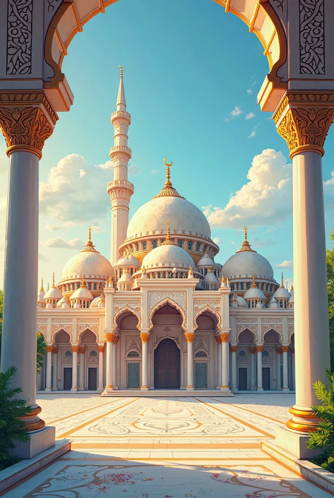 Most beautiful mosque image generate 