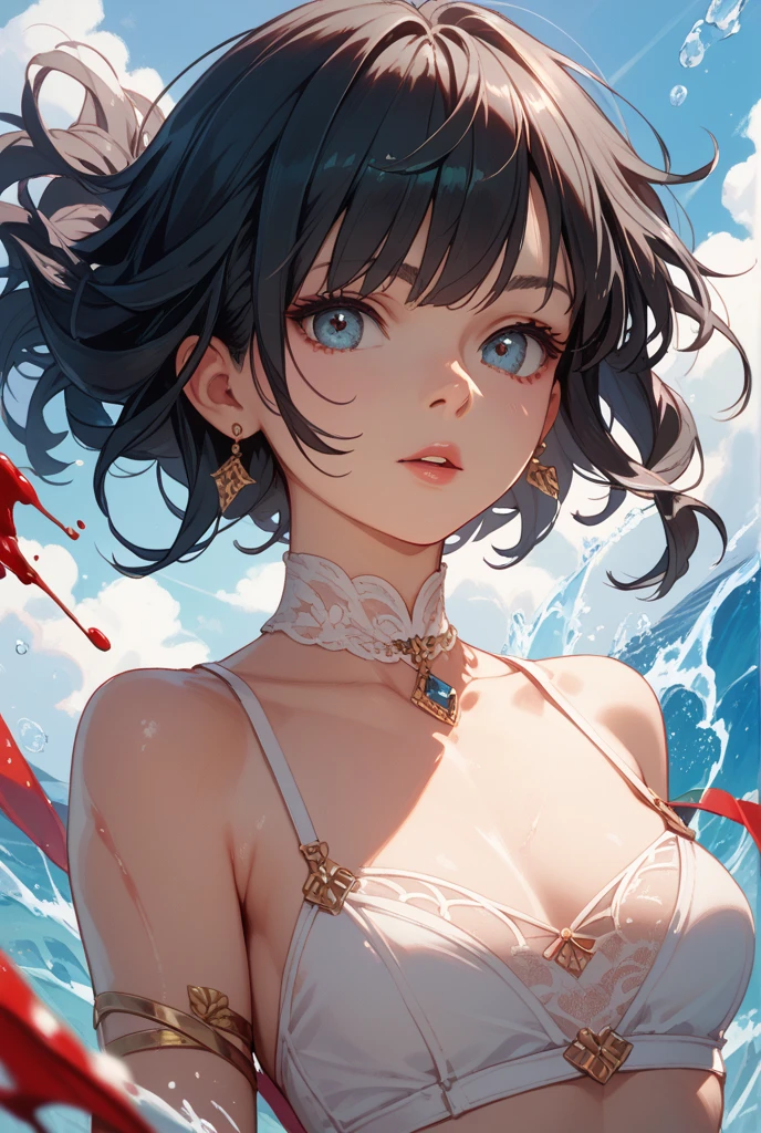 (a girl:1.1),(down on knees,extremely detailed:1.1),(sucking my dick:1.1),makima, POV,(best quality:1.2),ultra-detailed(realistic:1.37),(??????,????????:1.1),(intense passion:1.1),bright lighting,close-up shot,physically-based rendering,beautiful detailed eyes,beautiful detailed lips,long eyelashes,soft skin,lingerie,provocative pose. Beautiful figure, Skinny black pants, red hair, Orange Eyes, white shirt, sexypose, Realistic,